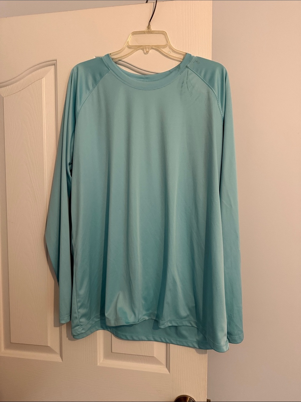 Columbia Women's Light Aqua Long Sleeve Performance Tee